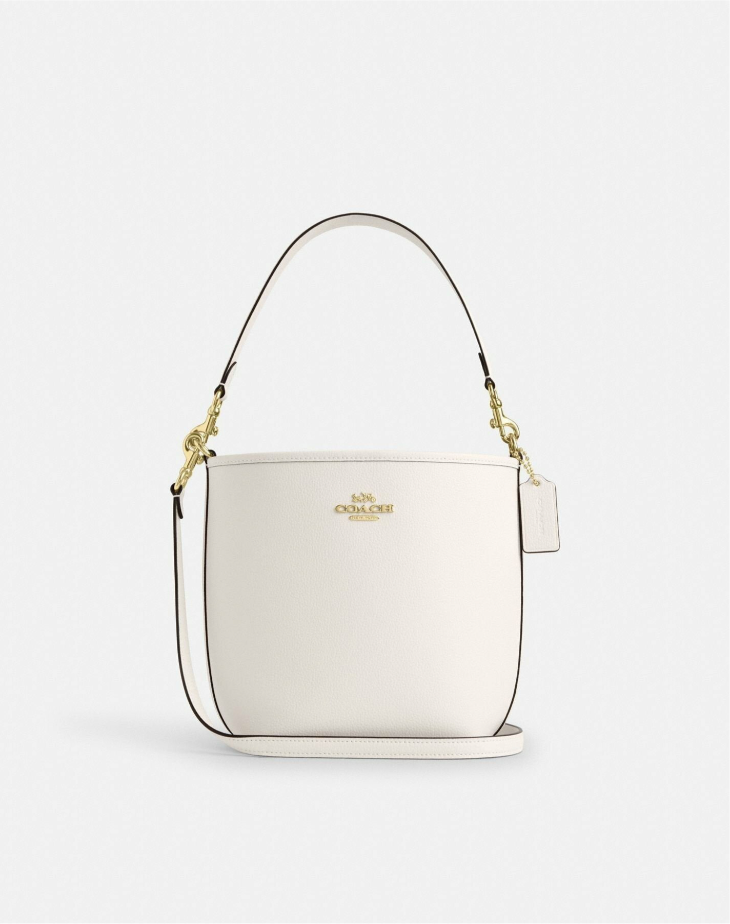 Sac seau Ville en toile signature en blanc