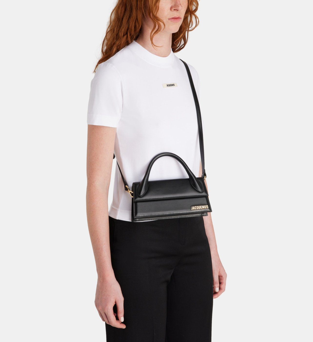 Sac à main long avec poignée supérieure Le Chiquito En Noir