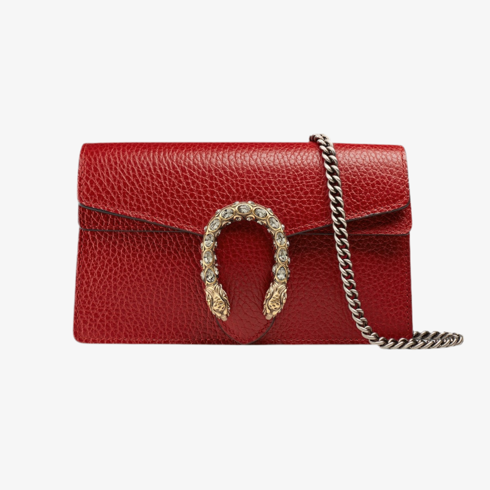 SAC À ÉPAULE DIONYSUS MOYEN TAILLE EN COULEUR ROUGE