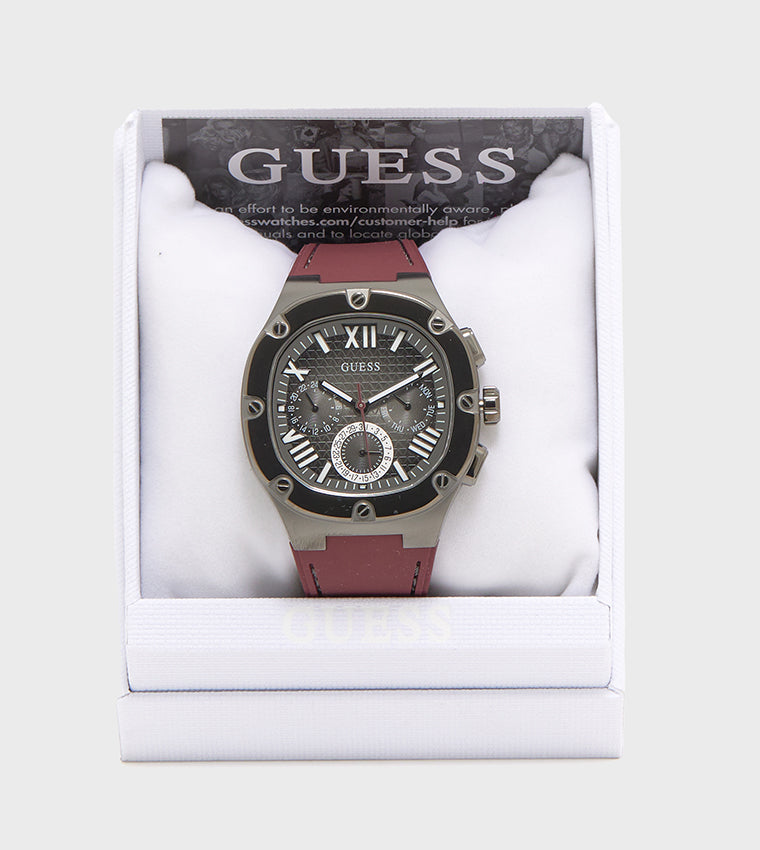 MONTRE GUESS POUR HOMME AVEC BOÎTIER EN BRONZE À QUARTZ