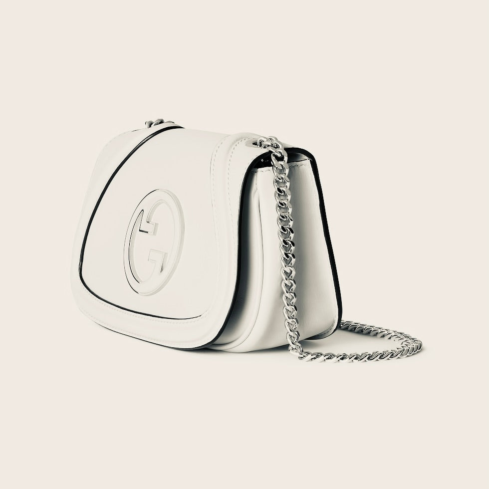 SAC À ÉPAULE GUCCI BLONDIE PETIT FORMAT EN BLANC