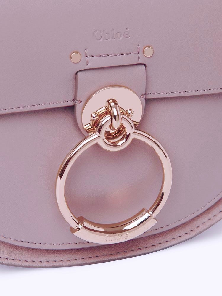 PETIT SAC TESS EN CUIR LISSE ET CUIR VELOURS