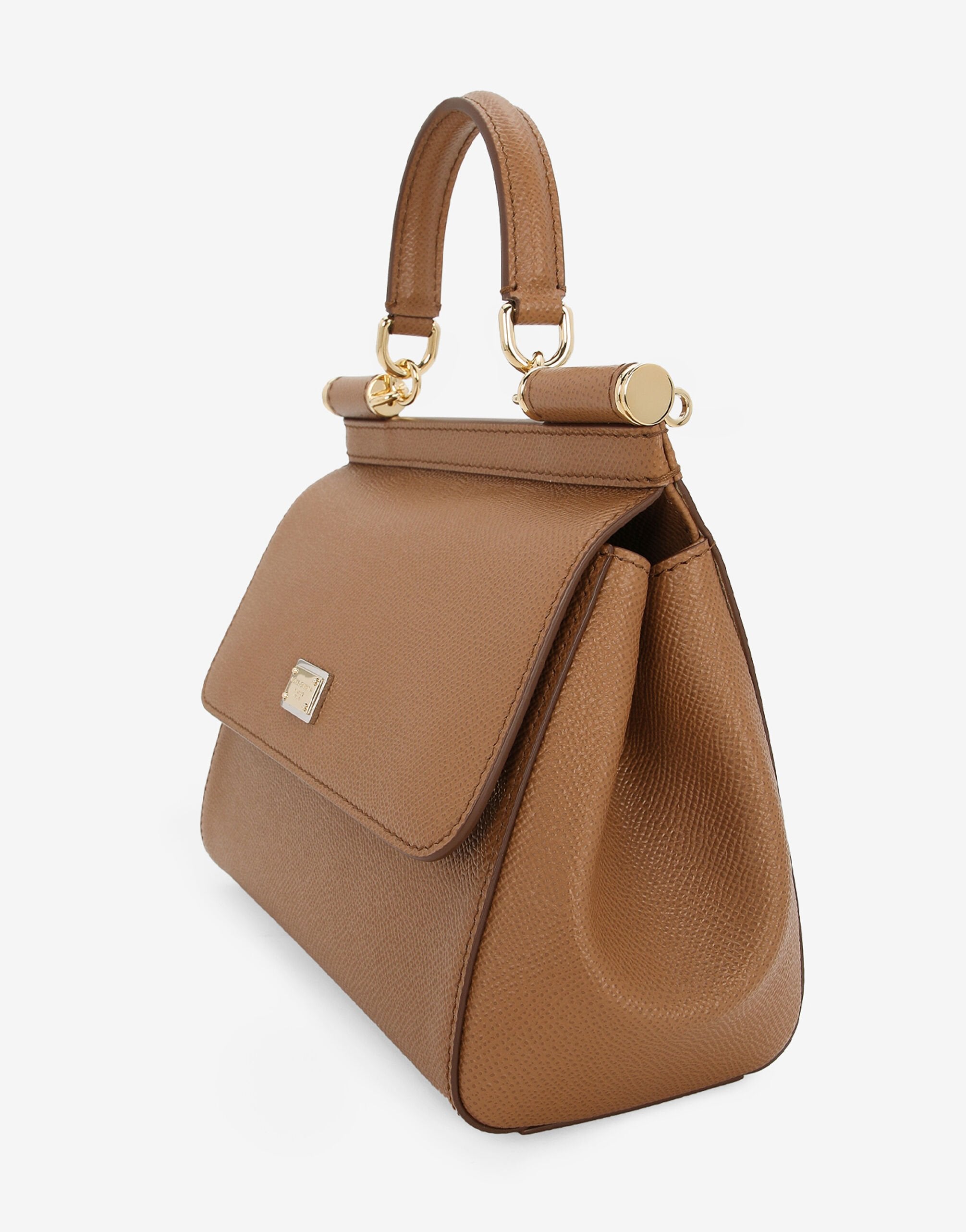 Sac à main Sicily moyen format en marron