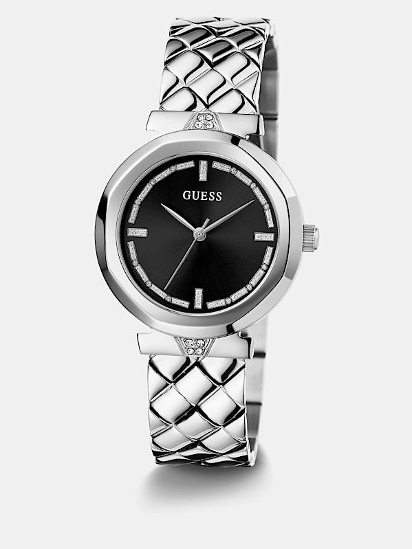 Montre analogique avec application de cristaux