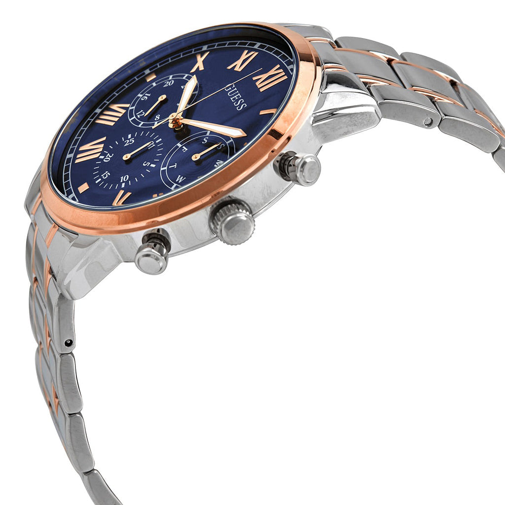 MONTRE HOMME BICOLORE CADRAN BLEU HENDRIX W1309G4
