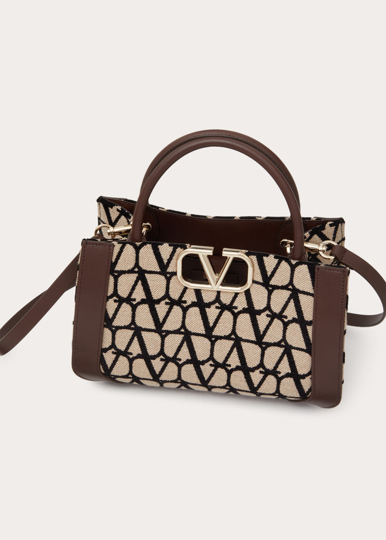Sac à main moyen V Logo Signature Toile Iconograph