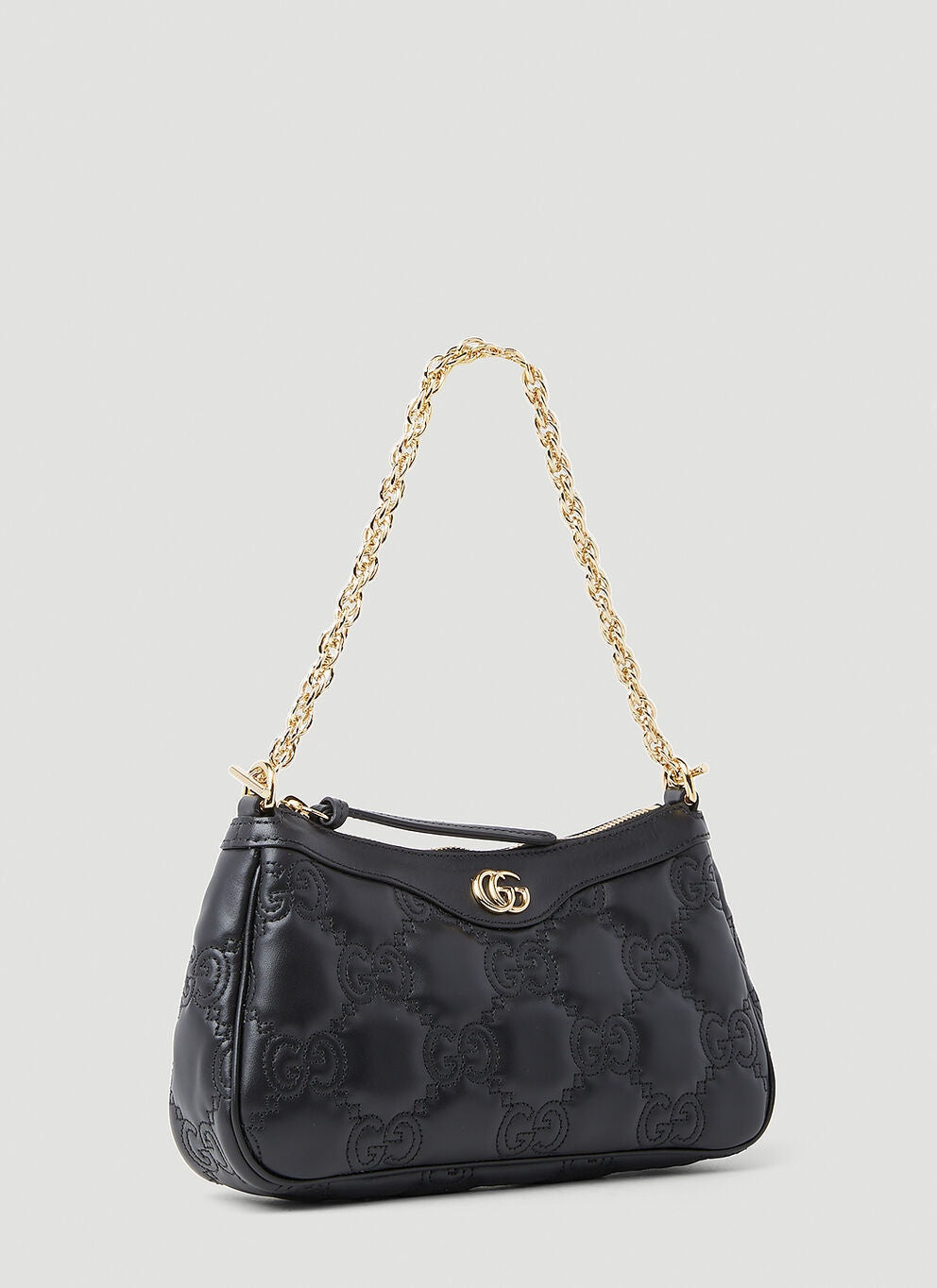 Sac à bandoulière En Matelassé Noir GG Pour femme