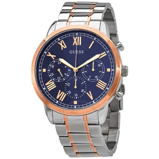 MONTRE HOMME BICOLORE CADRAN BLEU HENDRIX W1309G4