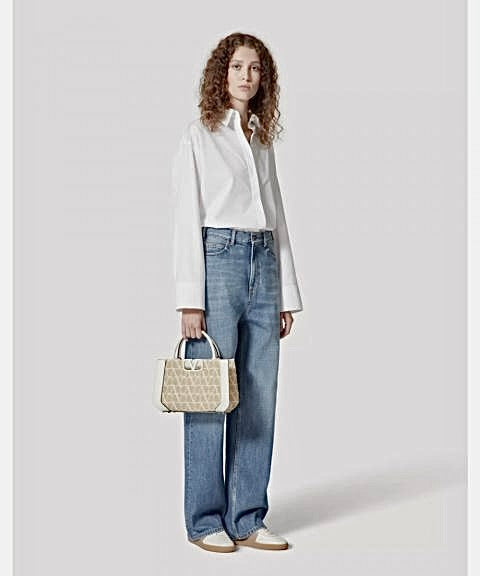 Sac à main moyen V Logo Signature Toile Iconograph