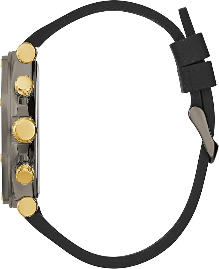 Montre GUESS multifonction US Homme Cuir Noir