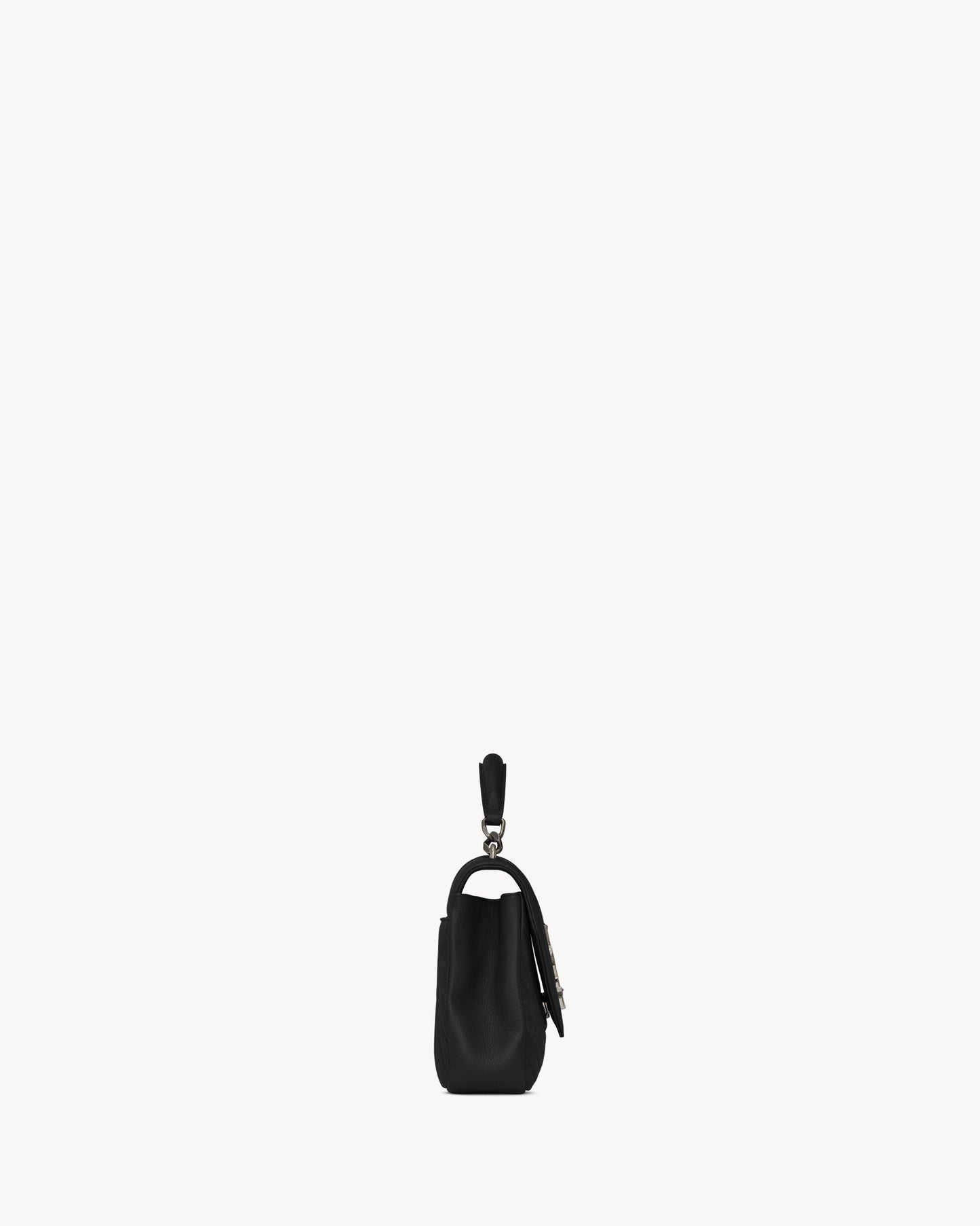 SAC YSL COLLÈGE MEDIUM EN SEMI CUIR MATELASSÉ
NOIR ET ARGENTÉ