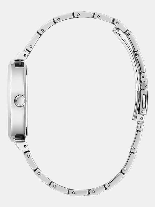 Montre analogique avec application de cristaux