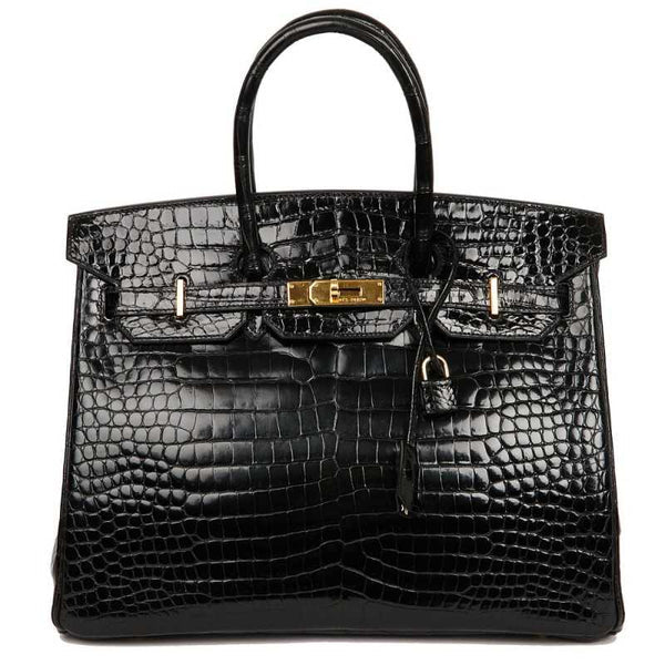 Sacs À Main À Poignée Supérieure En Cuir Véritable Imprimé Crocodile