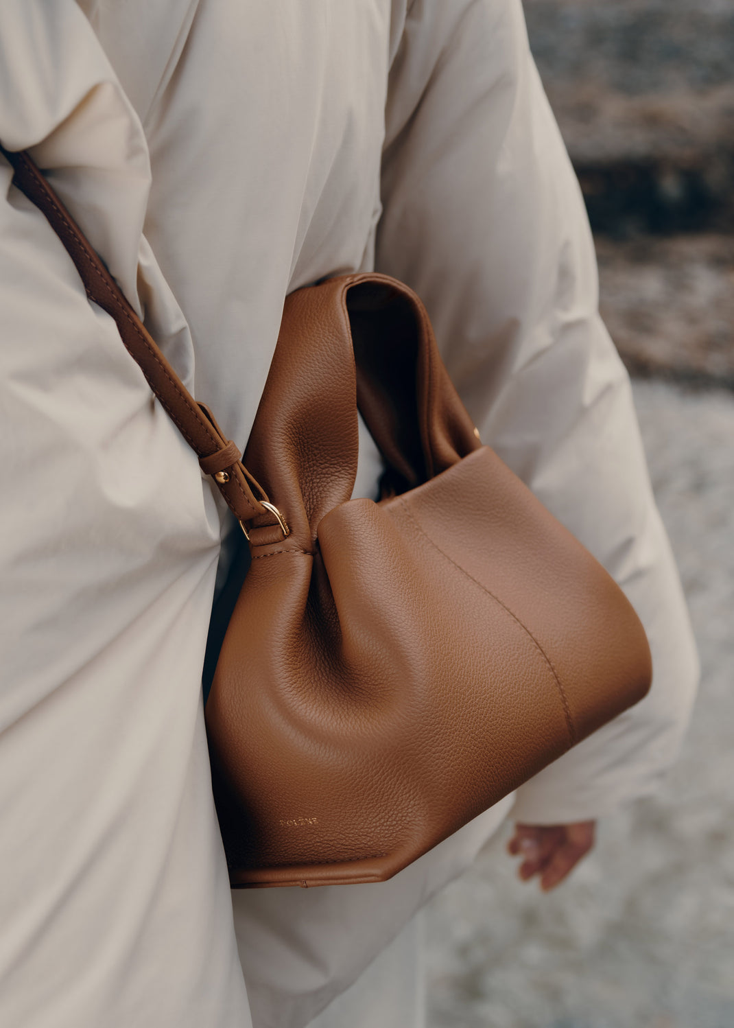 SAC POLÉNE EDITION CAMEL GRAINÉ