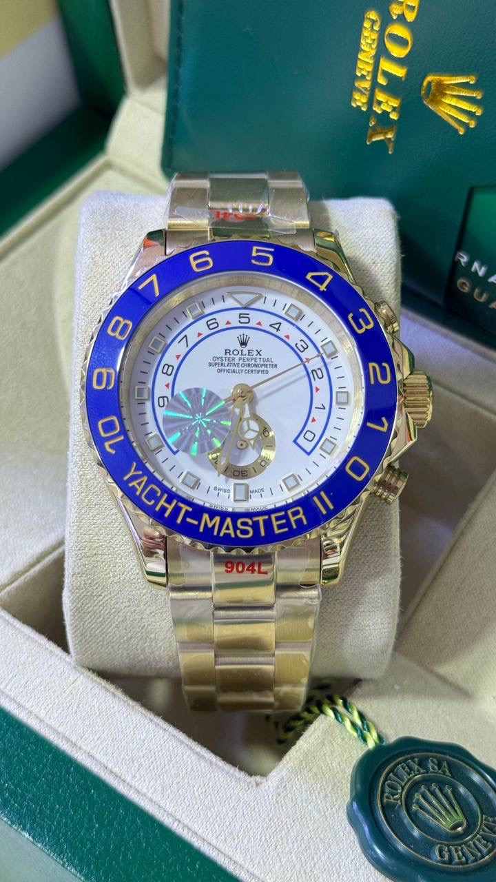 Rolex Yacht Master II (Ref 116688) en or jaune 18
