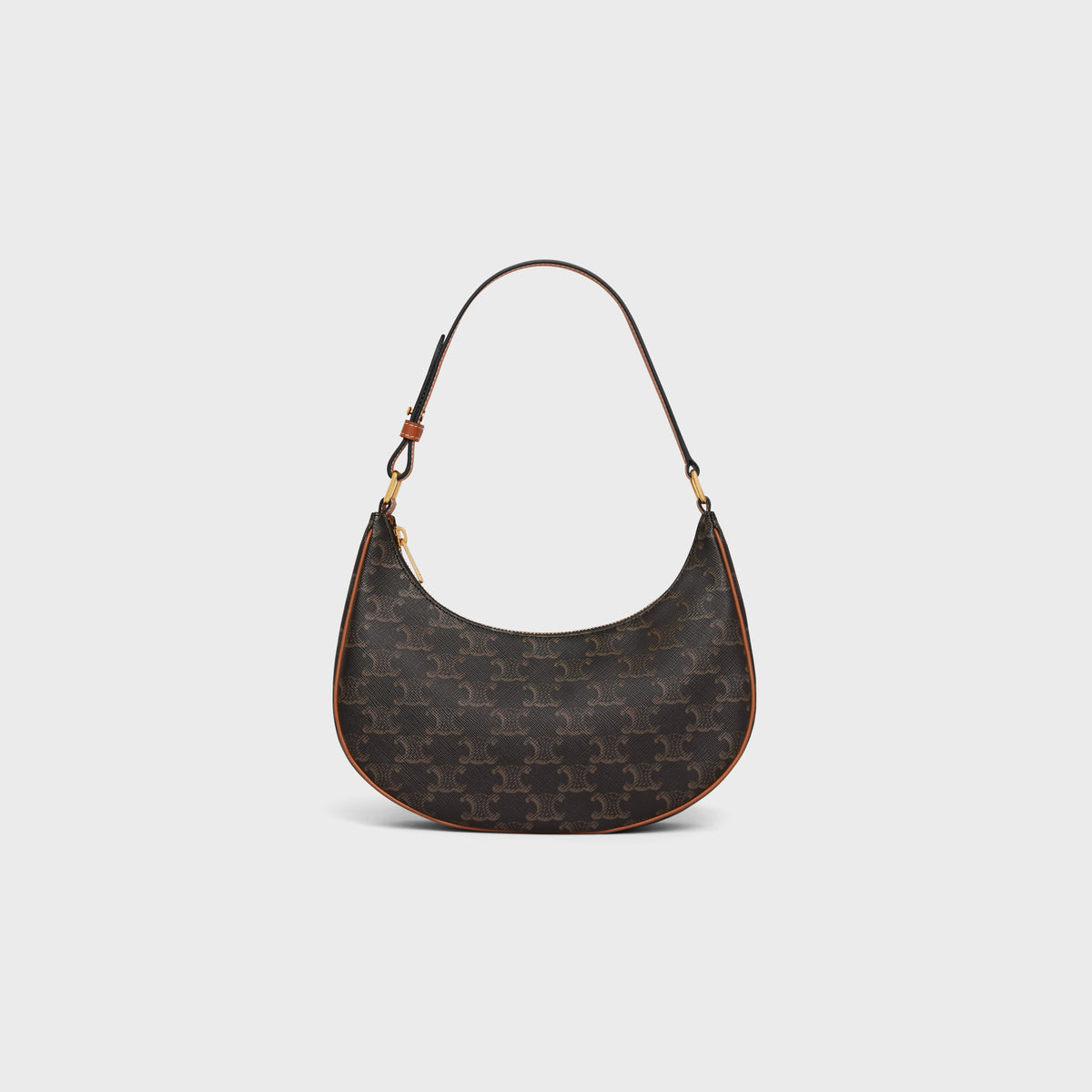 SAC AVA TOILE TRIOMPHE ET VEAU NOIR ET MARRON