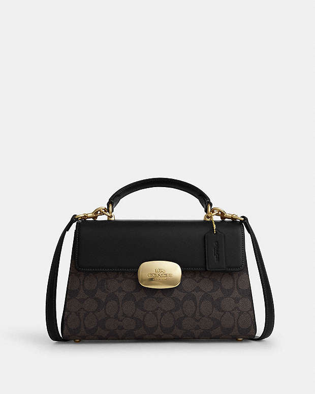 Sac à poignée supérieure Eliza en toile