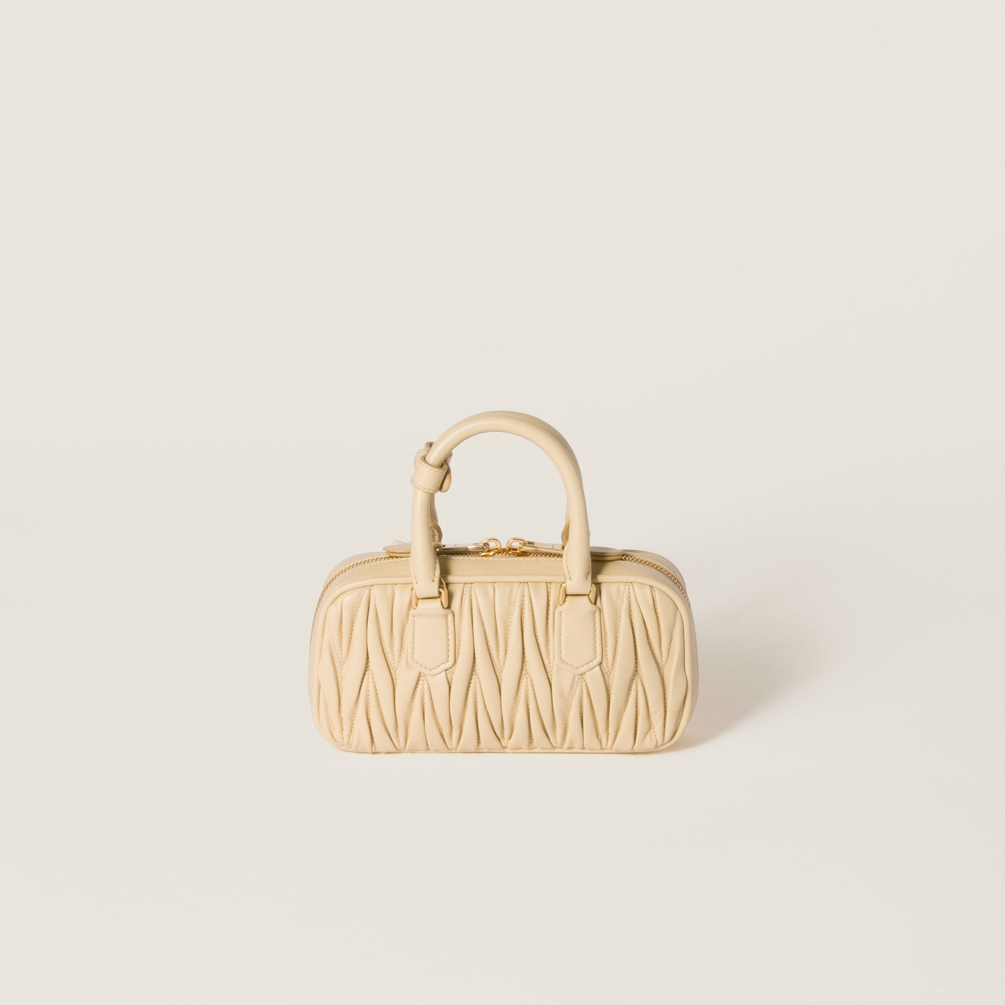 Mini sac Arcadi matelassé en beige