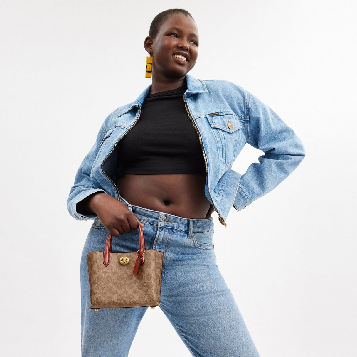 Sac à main Willow 18 en toile avec logo