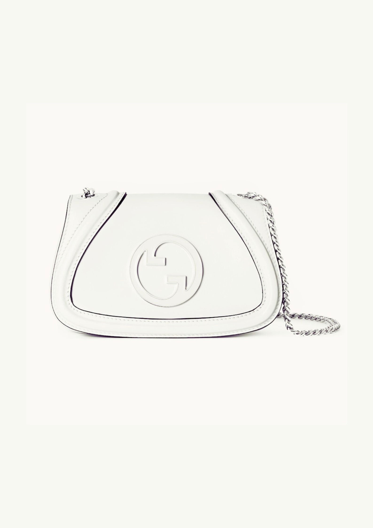 SAC À ÉPAULE GUCCI BLONDIE PETIT FORMAT EN BLANC