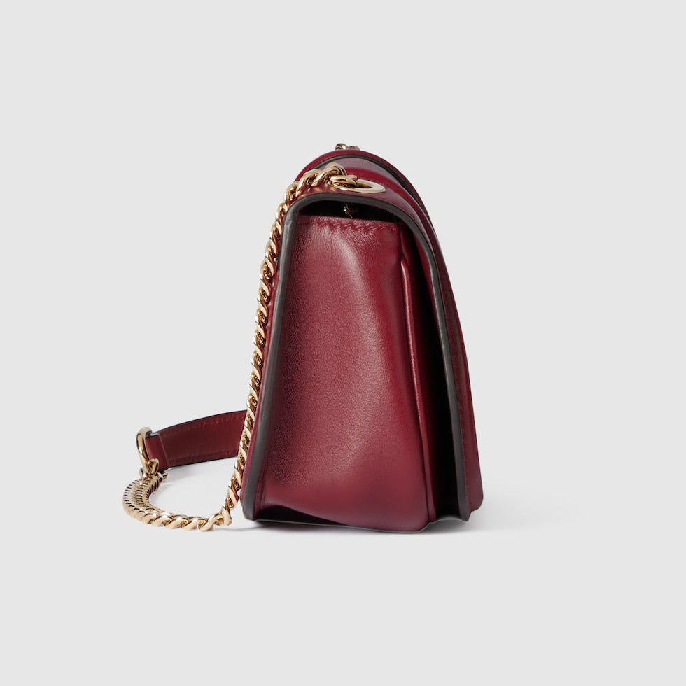 SAC À ÉPAULE GUCCI BLONDIE PETIT FORMAT EN BORDEAUX
