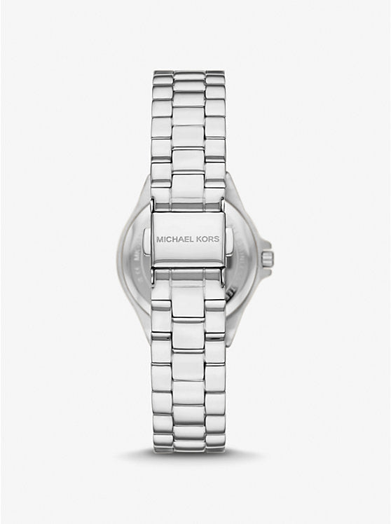 Montre Mk Lennox miniature argentée à pavé