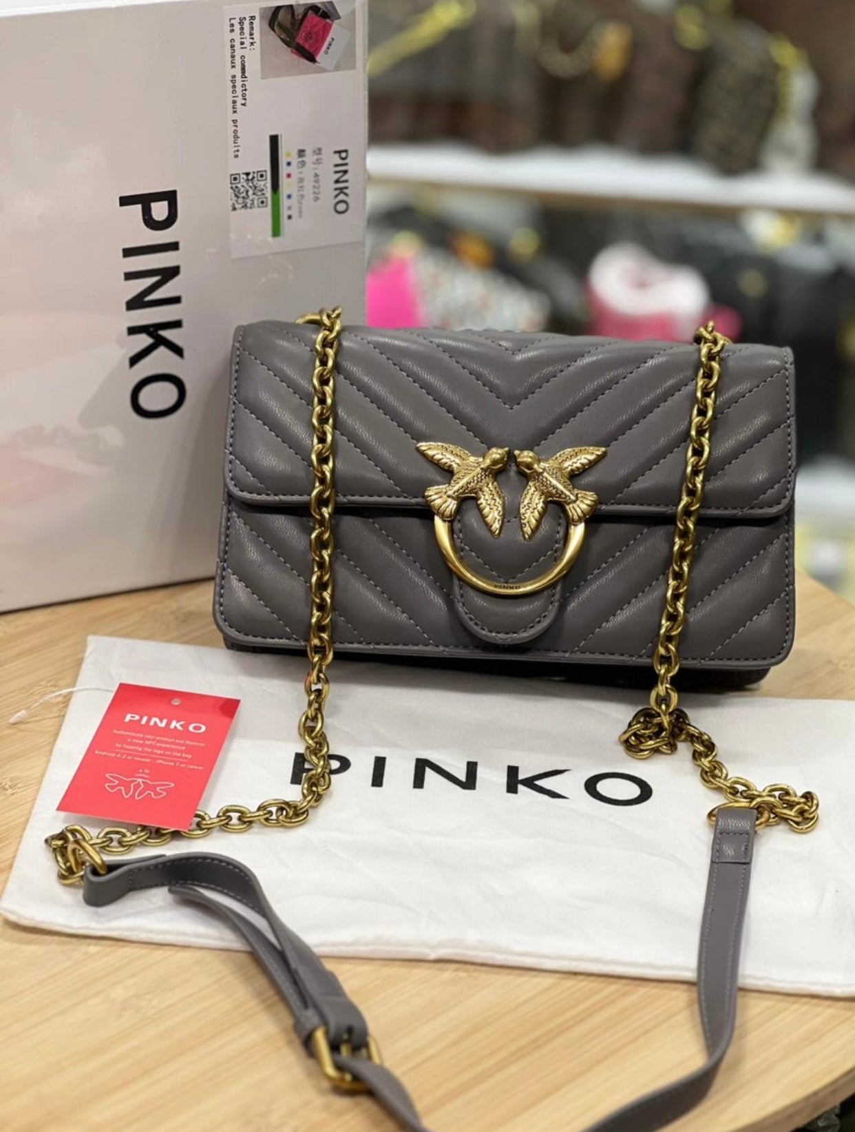 Sacs Portés Épaule PInko Gris Foncé