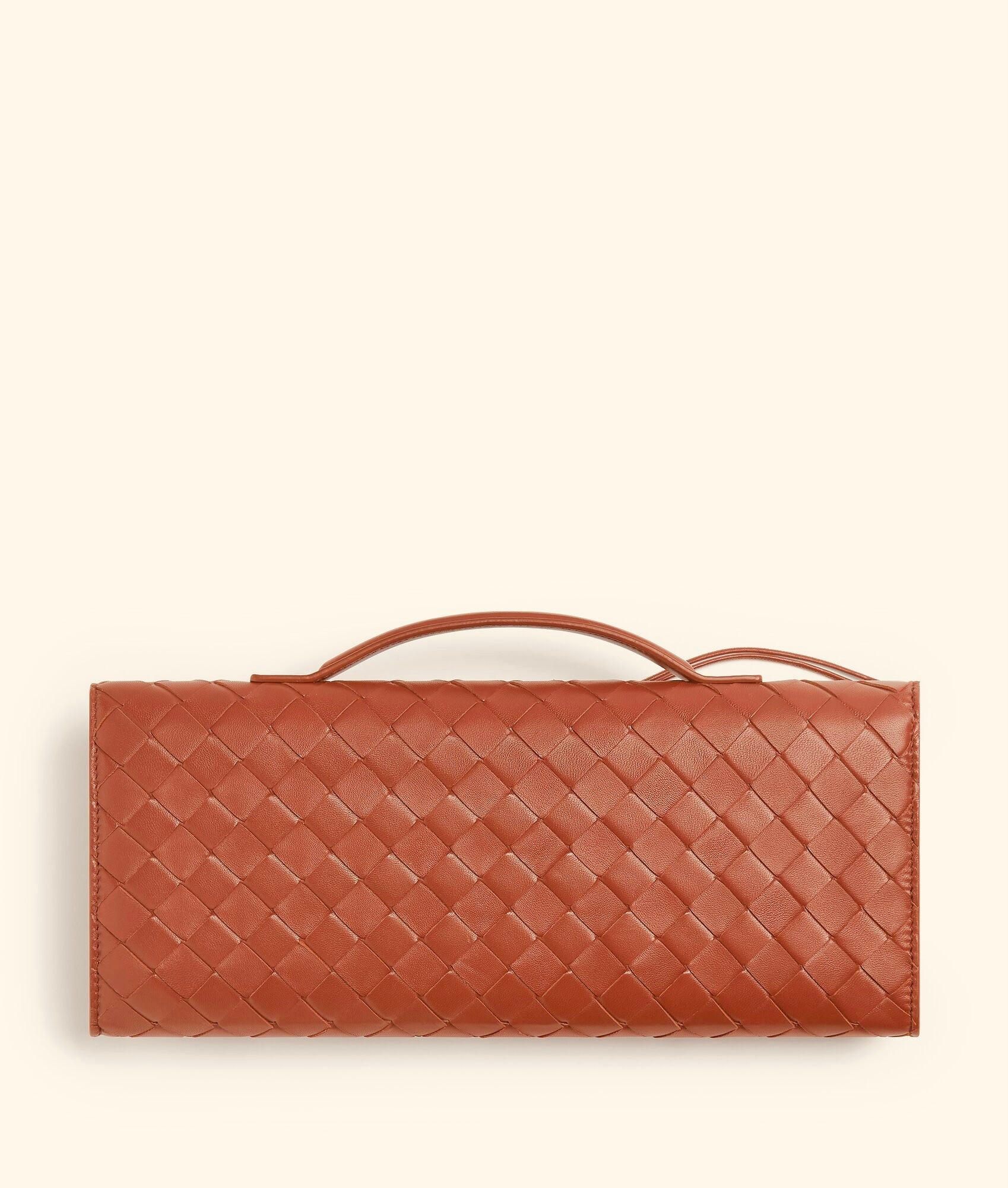 Pochette à anse en souple tressé Intrecciato