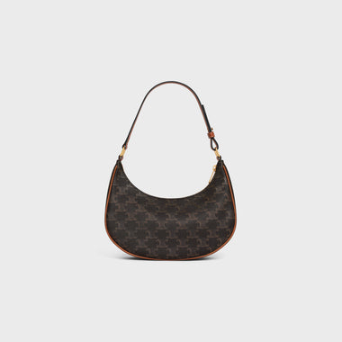 SAC AVA TOILE TRIOMPHE ET VEAU NOIR ET MARRON