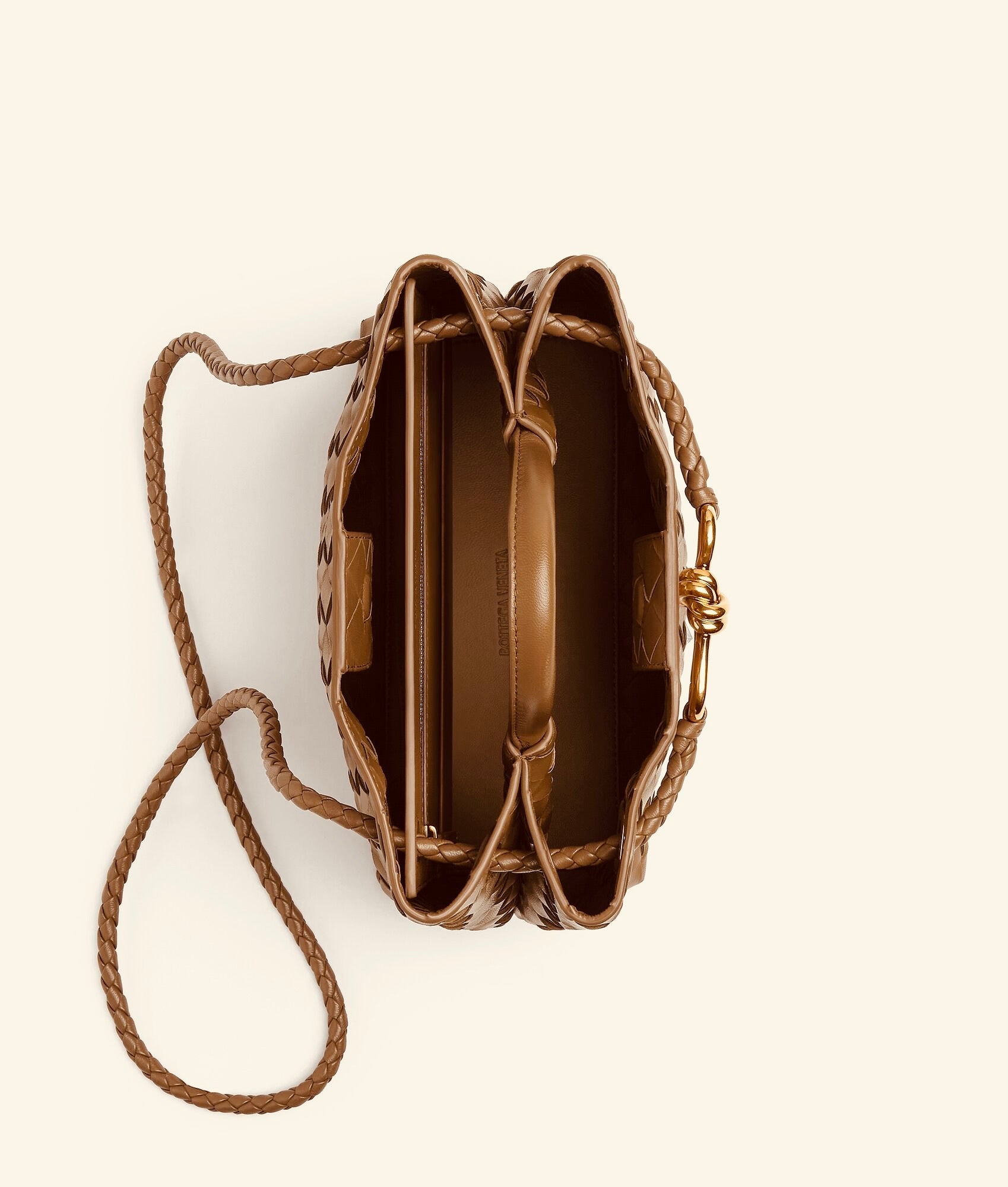 Sac à main en Andiamo Bottega Veneta Marron caramel