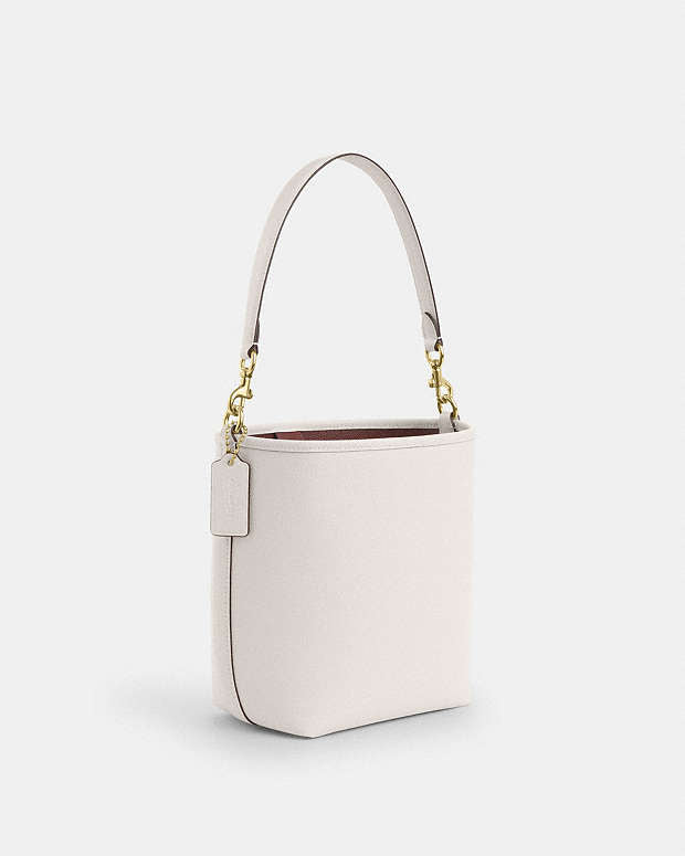 Sac seau Ville en toile signature en blanc