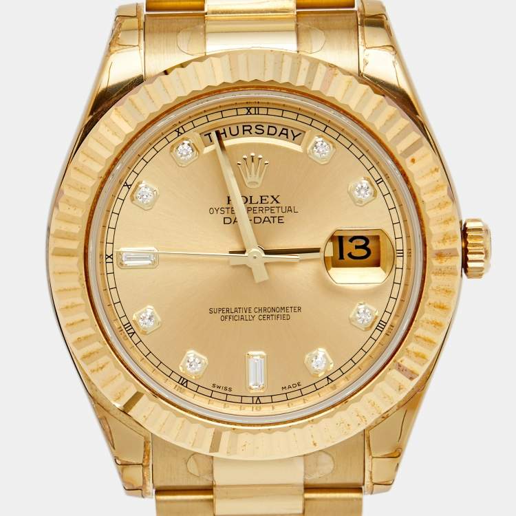 ROLEX
Day-Date Automatic Chronometer Diamond