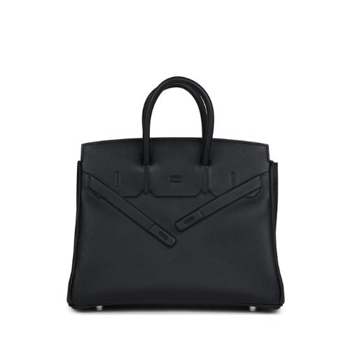 Sac à main Hermès Birkin Shadow en cuir Everkcalf noir