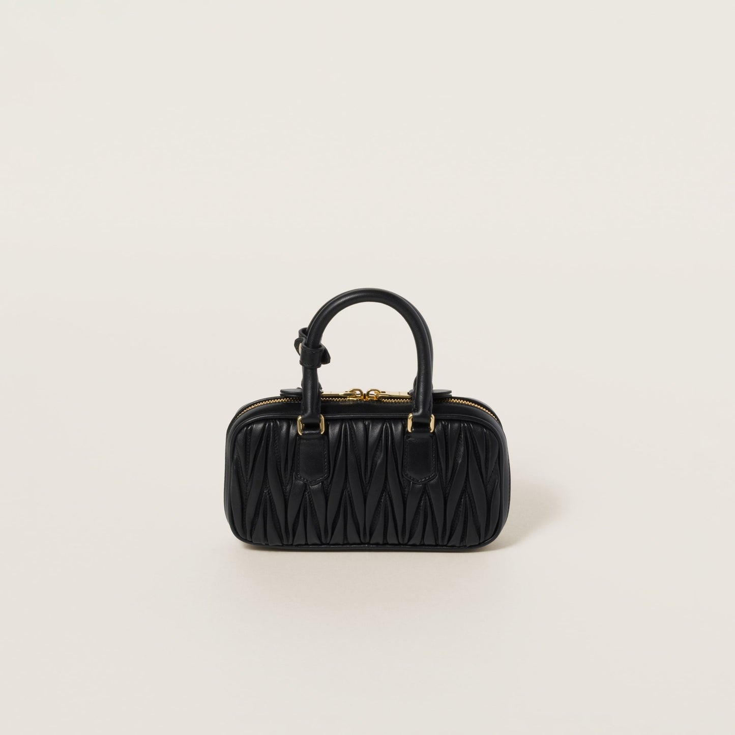 Mini sac Arcadi matelassé en noir