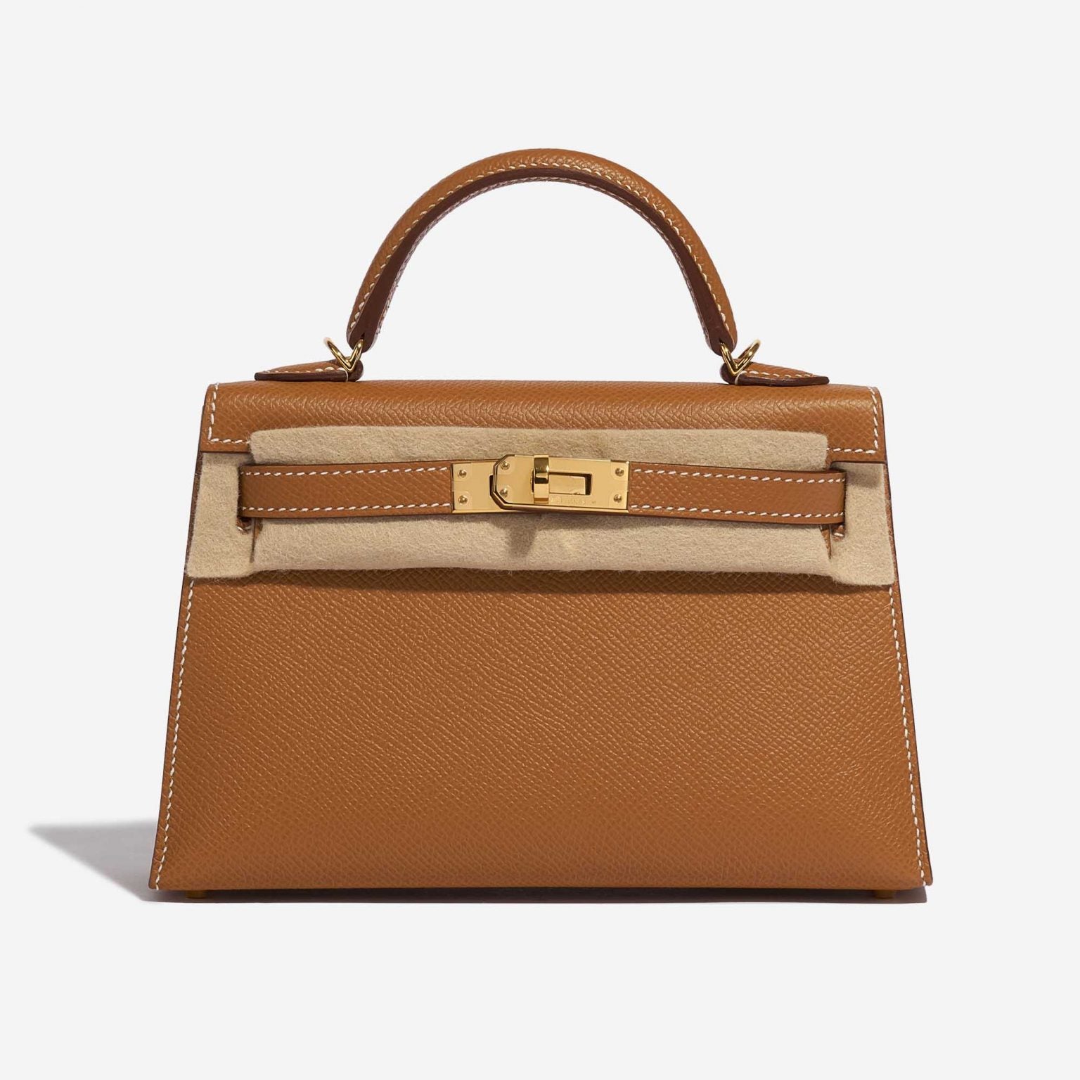 Sac bandoulière Kelly Sellier 25 Hermès Veau Epsom Gold