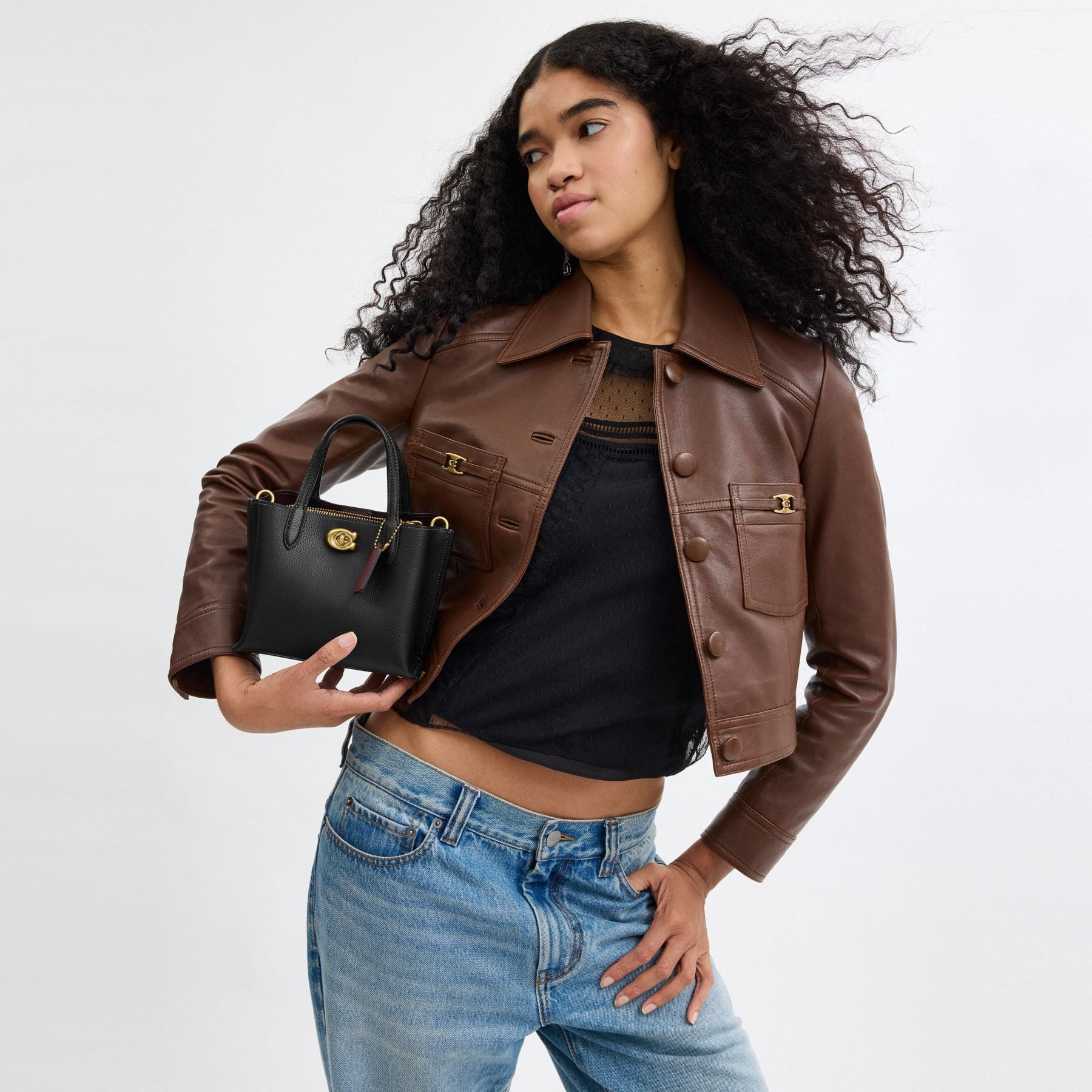 Sac à main Willow 18 en toile avec logo