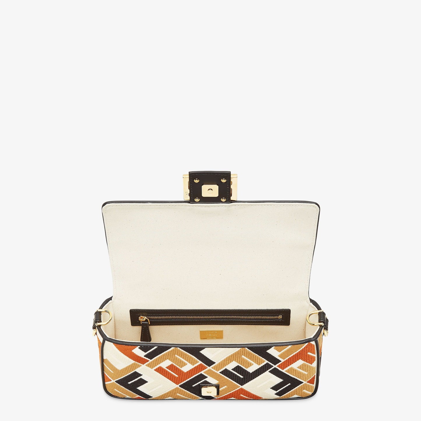 Sac en toile multicolore avec étiquette FF brodée