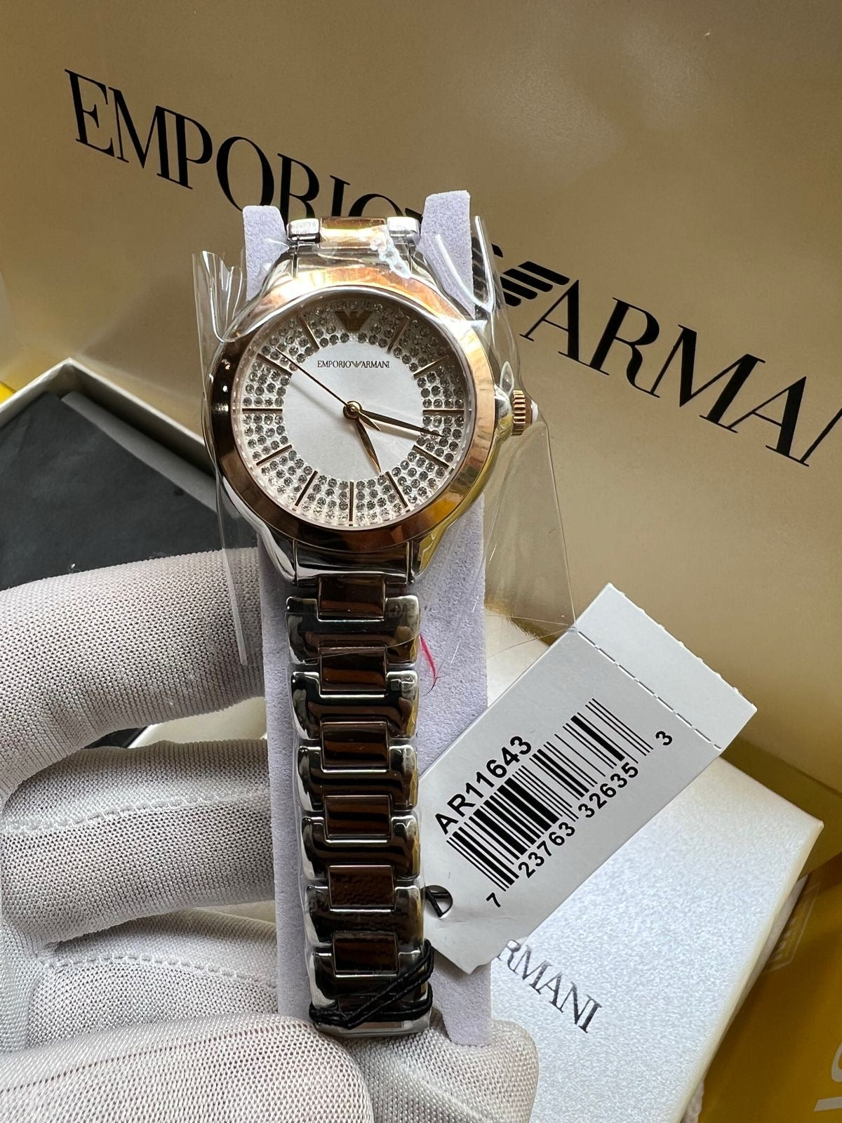 Montre analogique bicolore Emporio Armani AR11643