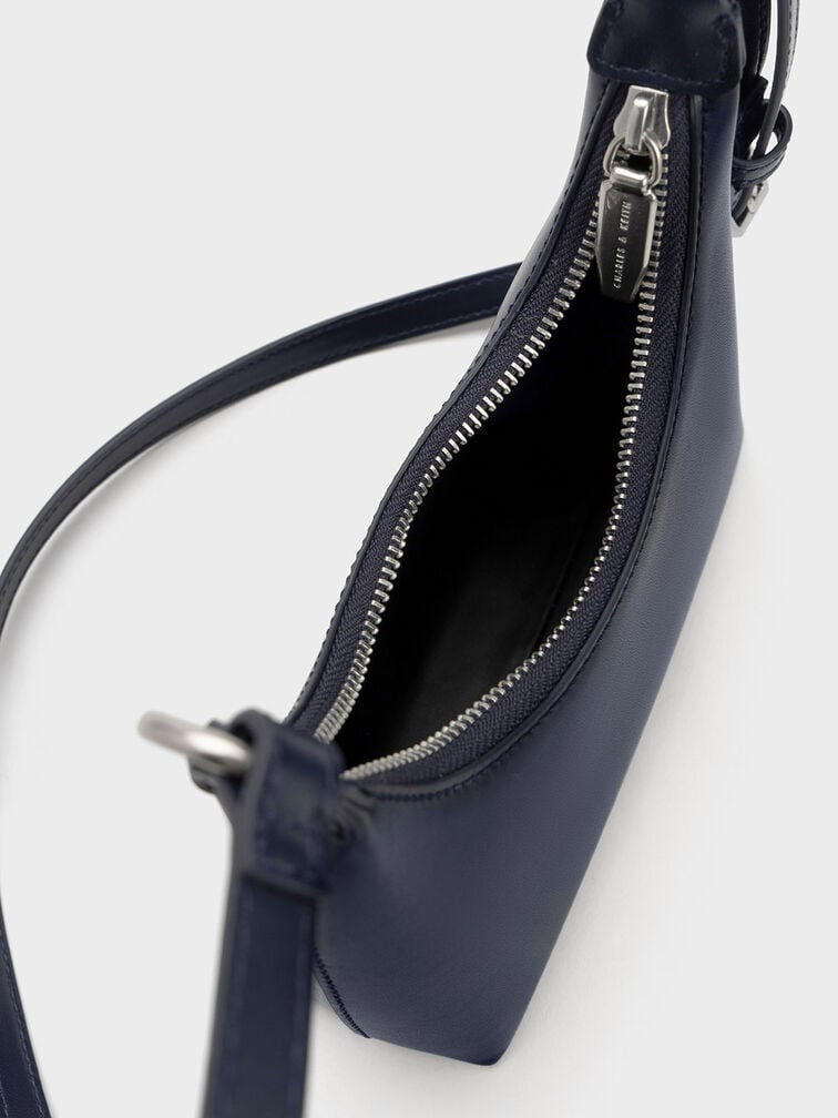 Sac à bandoulière avec poignée en chaîne Koi - Noir