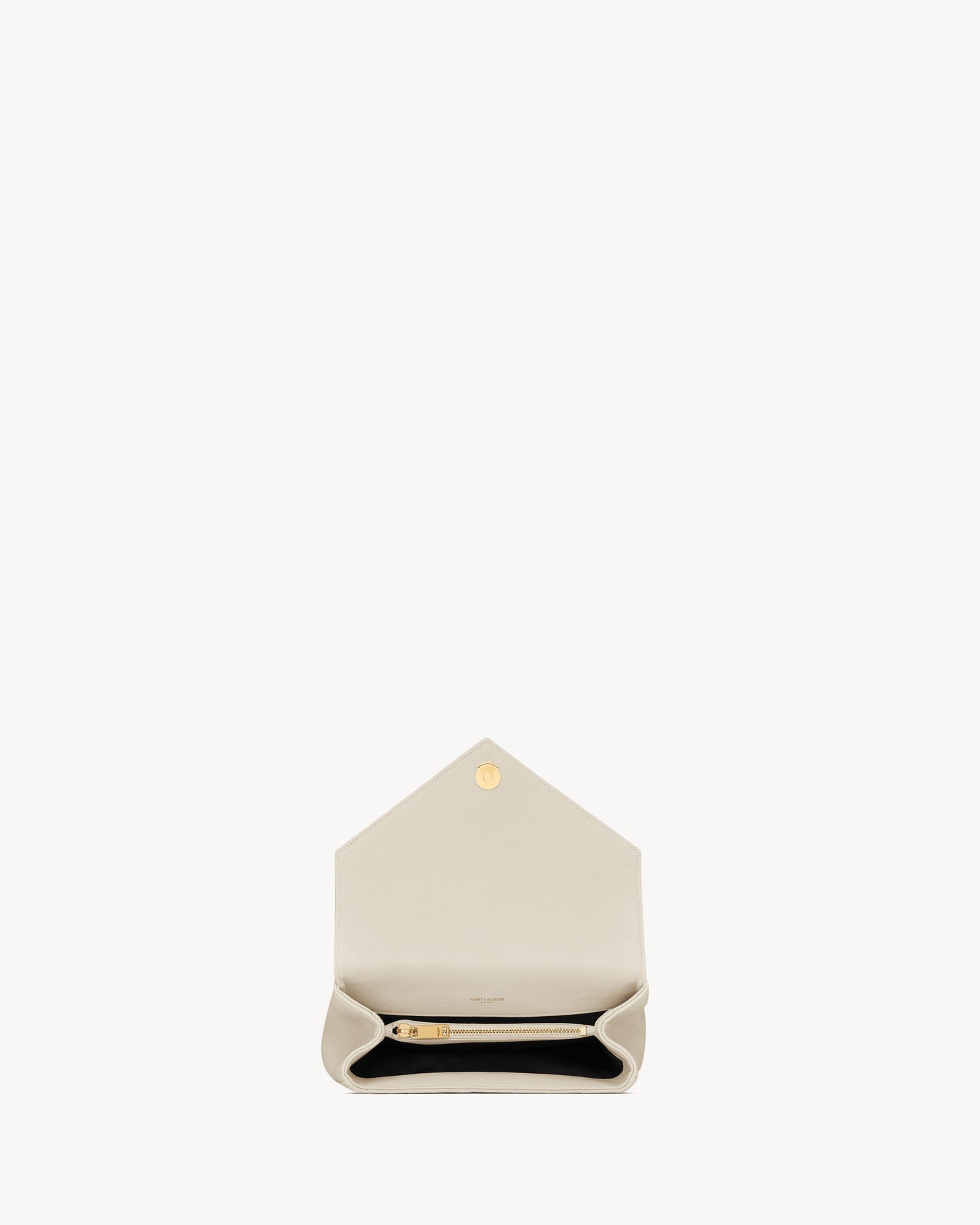 SAC YSL COLLÈGE MEDIUM EN SEMI CUIR MATELASSÉ
BLANC CASSÉ