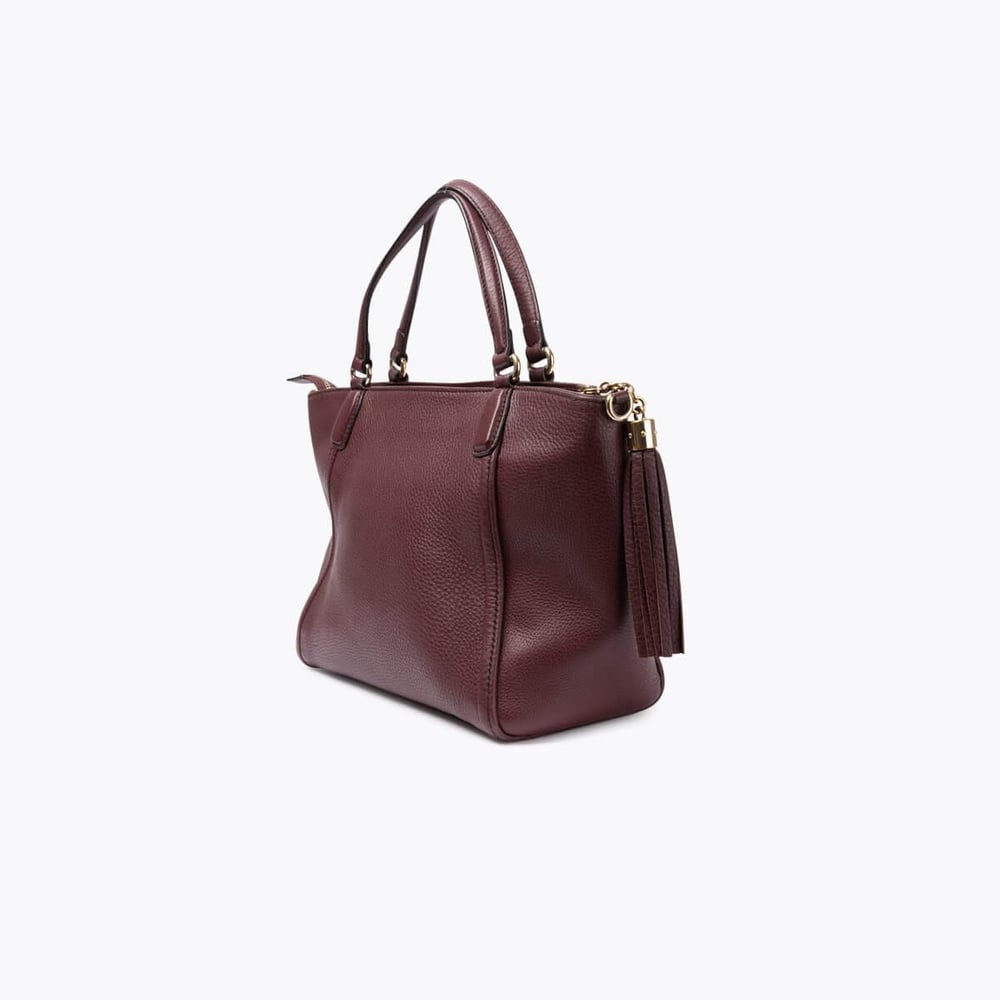 Sac cabas Gucci Soho en cuir grainé