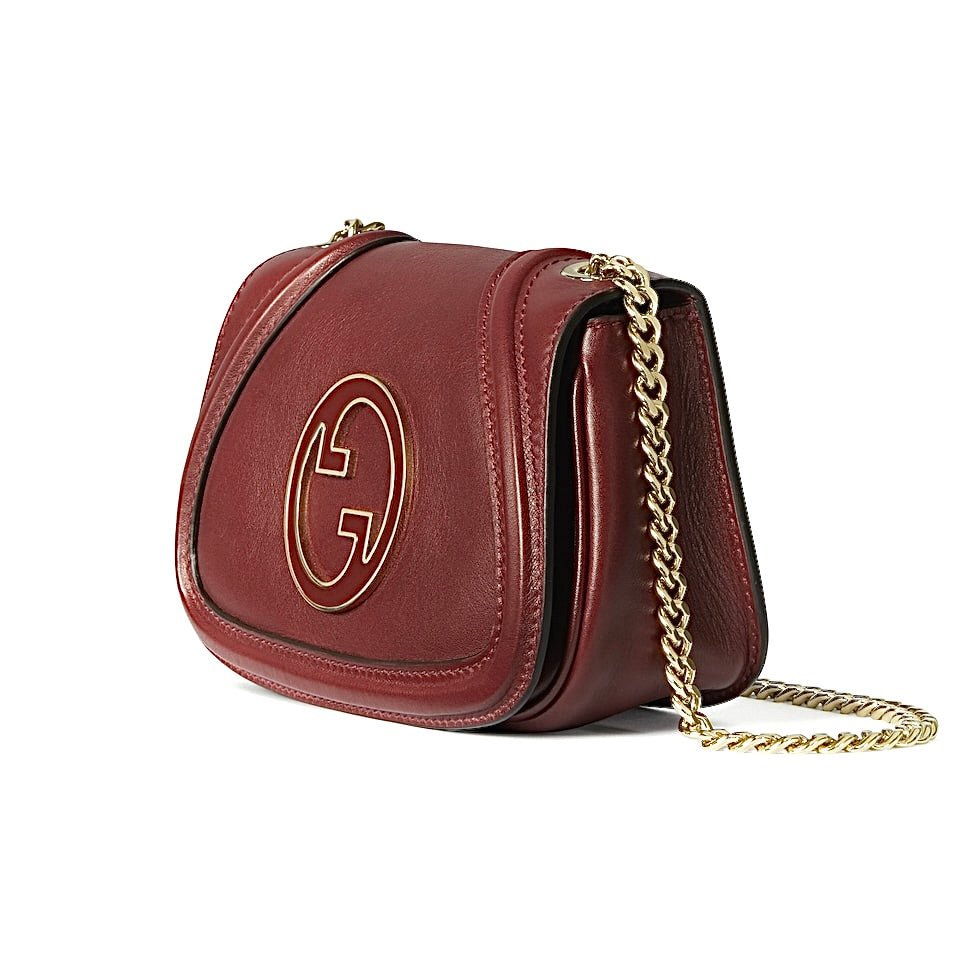 SAC À ÉPAULE GUCCI BLONDIE PETIT FORMAT EN MARRON