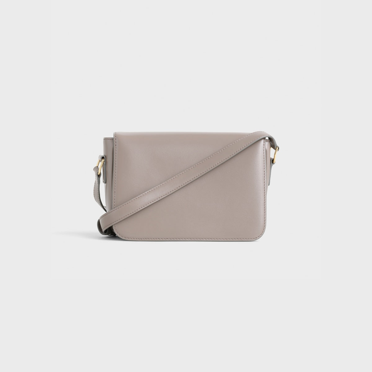 SAC TRIOMPHE TEEN VEAU BRILLANT EN GRIS CAILLOU