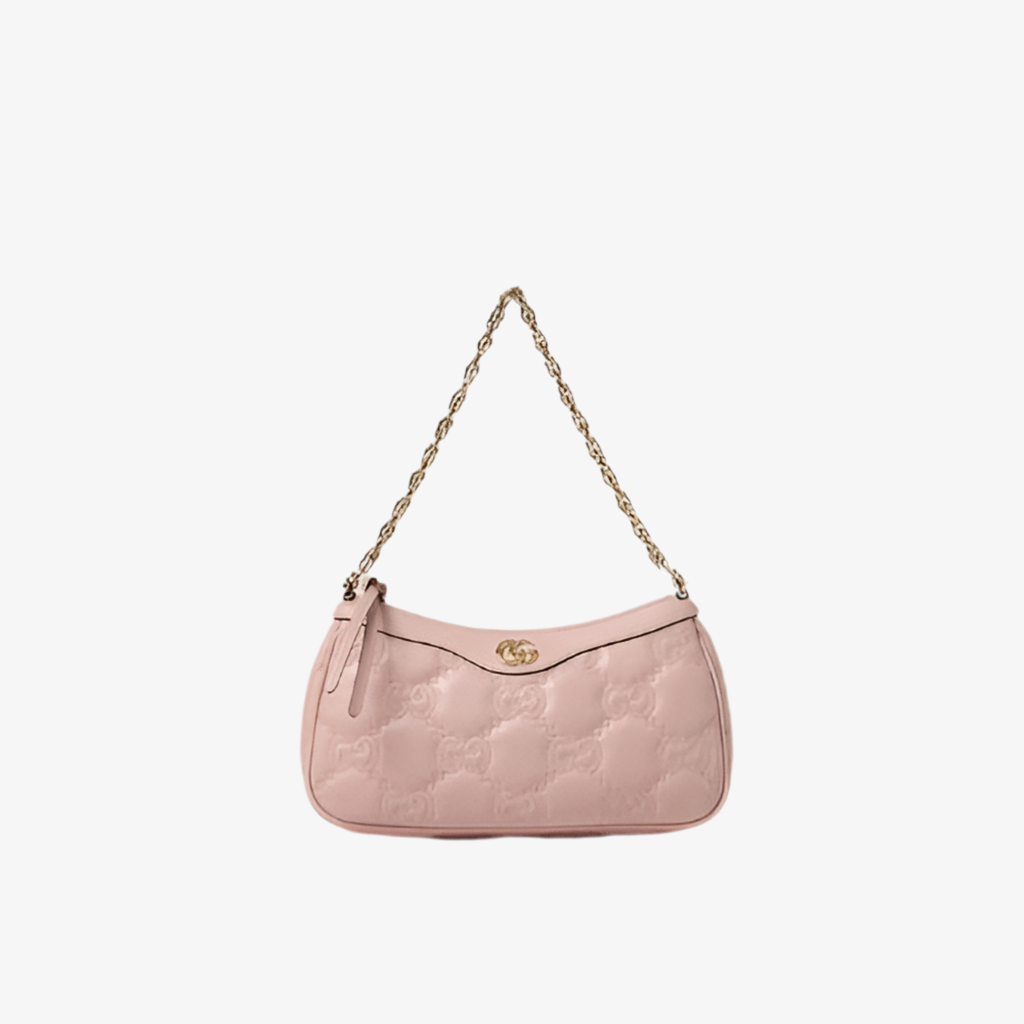Sac à bandoulière En Matelassé Rose GG Pour femme