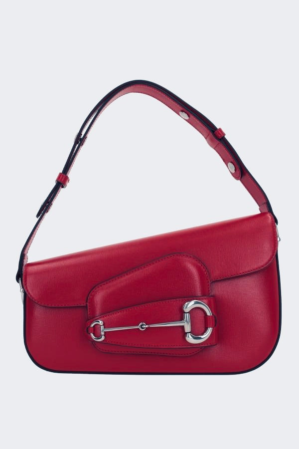 PETIT SAC À BANDOULIÈRE EN LISSE GUCCI HORSEBIT 1955