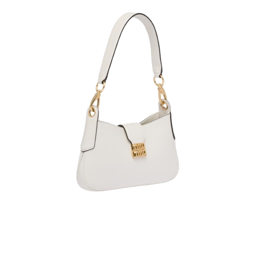 Sac à bandoulière marron en métal avec logo