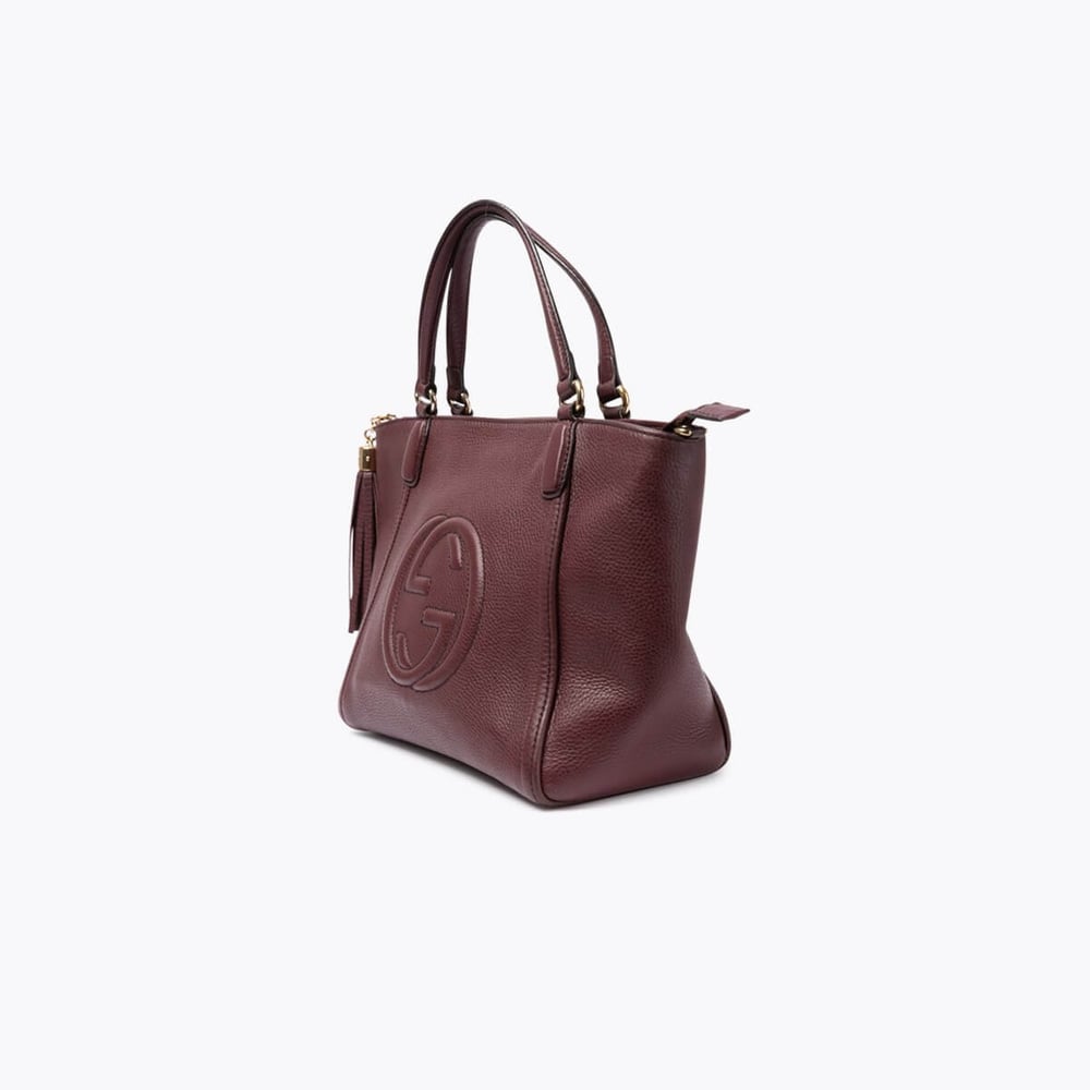 Sac cabas Gucci Soho en cuir grainé