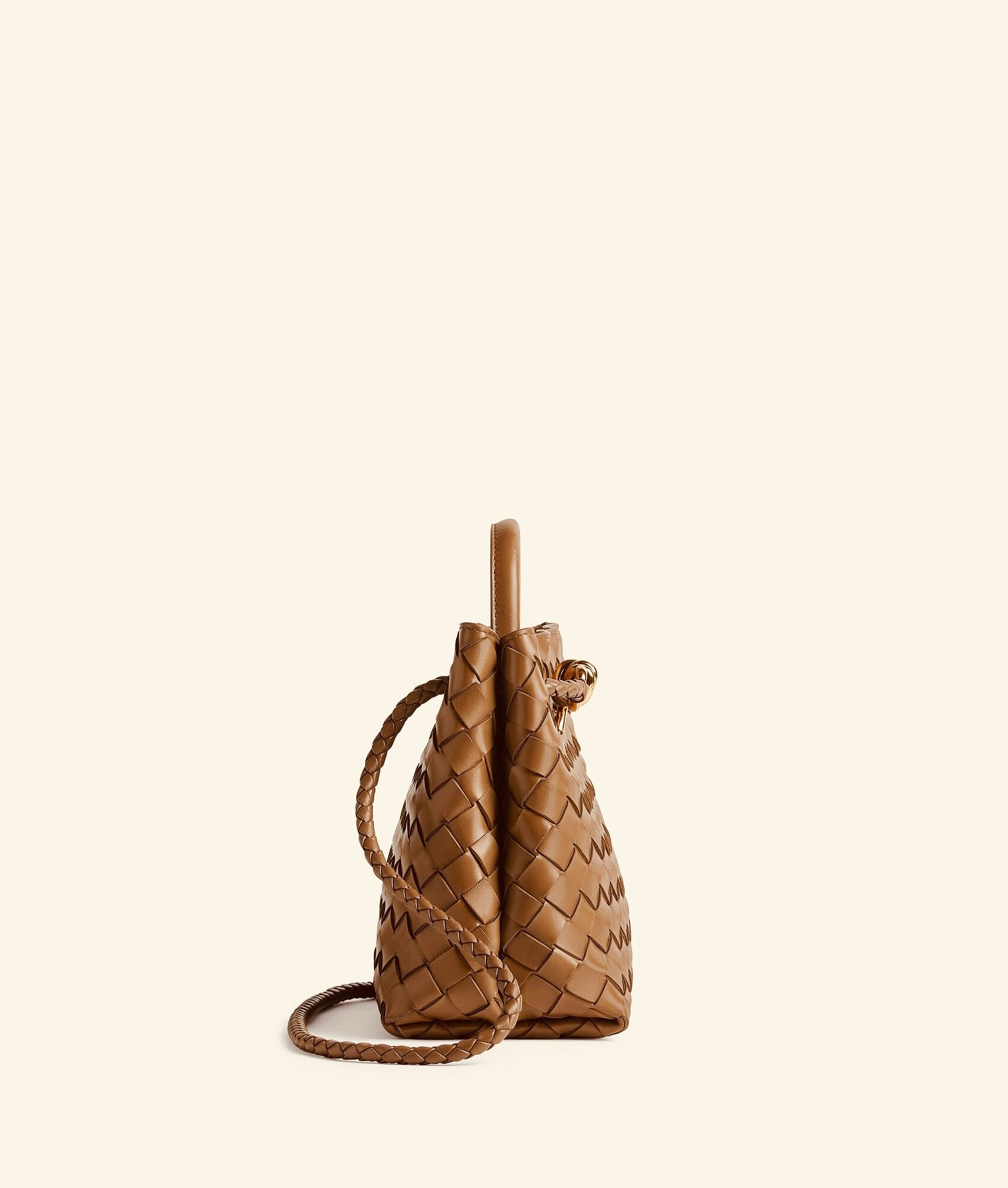 Sac à main en Andiamo Bottega Veneta Marron caramel