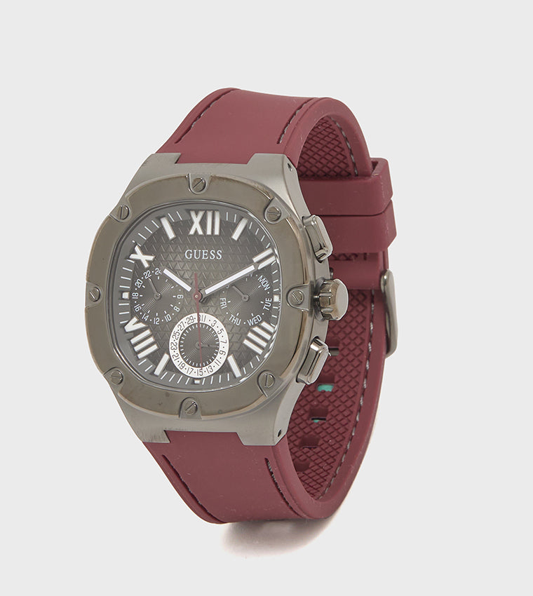 MONTRE GUESS POUR HOMME AVEC BOÎTIER EN BRONZE À QUARTZ