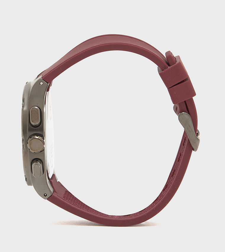 MONTRE GUESS POUR HOMME AVEC BOÎTIER EN BRONZE À QUARTZ